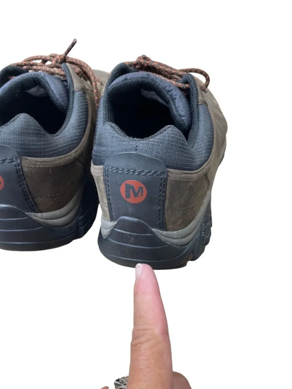 Merrell Vibram dry mens espresso leather casual sneakers shoes sz 14 SKU 10671